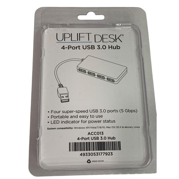 3.0 USB Hub. Uplift Desk ACC013 Super-Speed 4-Port - Picture 3 of 3